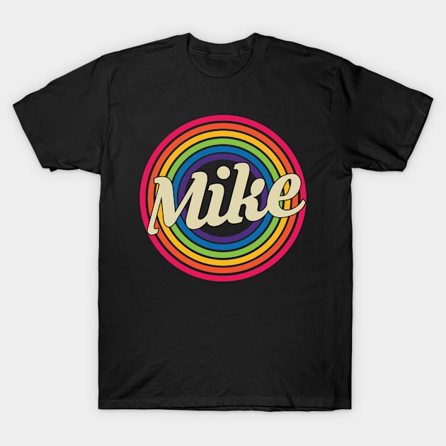 Mike - Retro Rainbow Style T-Shirt by MaydenArt